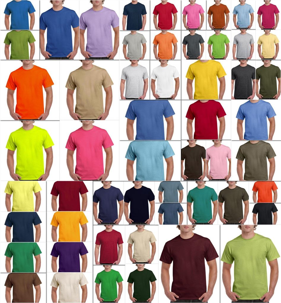 Gildan 2000 | Ultra Baumwolle Herren T-Shirt - Farbe: Stone Blue - Größe: XXL