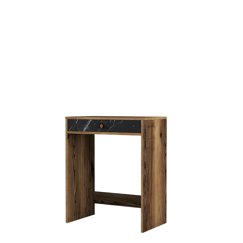 Toeletta Salvaspazio Skye Decor Lisbona 70cm Noce e Marmo Nero - 6