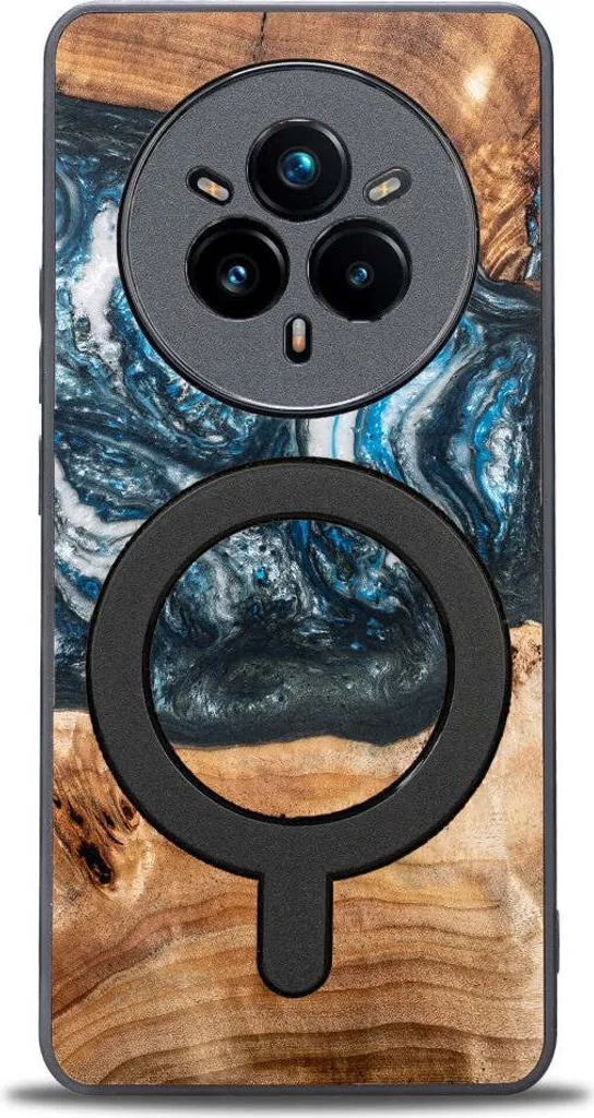 Cover Realme 14 Pro+ 5G Legno e Resina - Bewood Unique Earth MagSafe