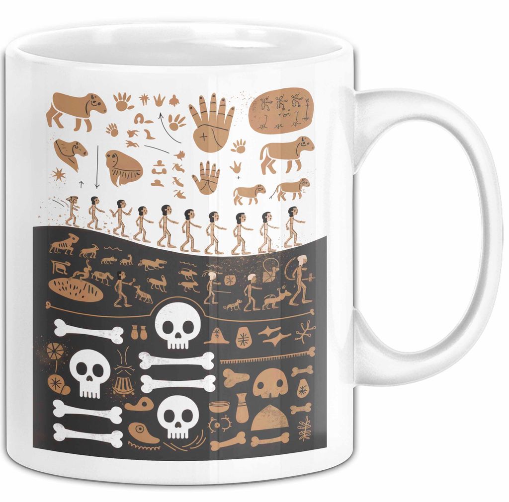 Anthropologe Tasse Geschenk Lustige Geschenkidee Spruch Für Kultur Entdecker (Weiß)