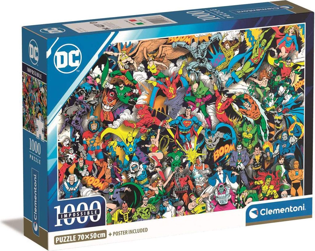Clementoni Puzzle Justice League - 1000 Teile - Erwachsenenpuzzle