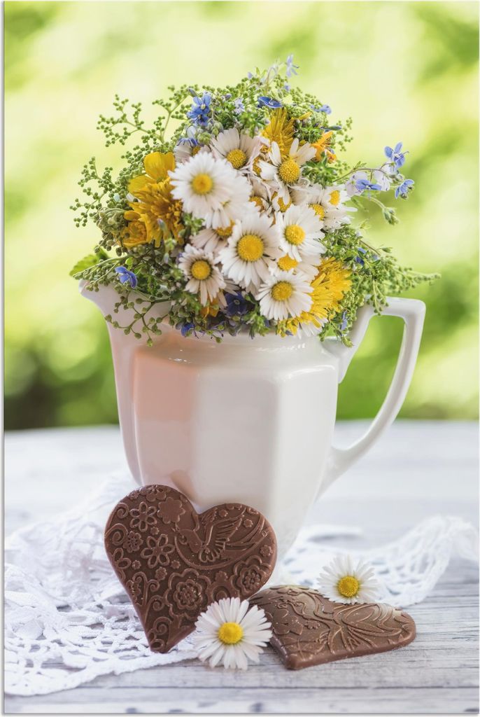 ARTland Wandbild Alu für Innen & Outdoor Aus Liebe zum Frühling Größe: 40x60 cm
