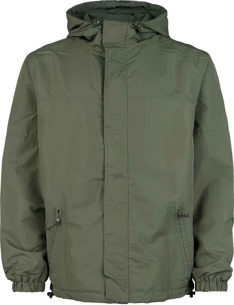 Brandit Übergangsjacke Herren Light WB Frontzip oliv Basics 100% Polyester S