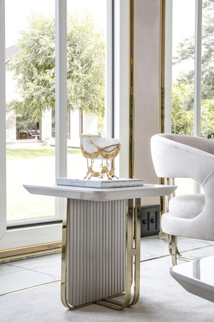 Wohnzimmer Set Weiß Sofagarnitur 2x Beistelltische Sessel Couchtisch 7tlg.