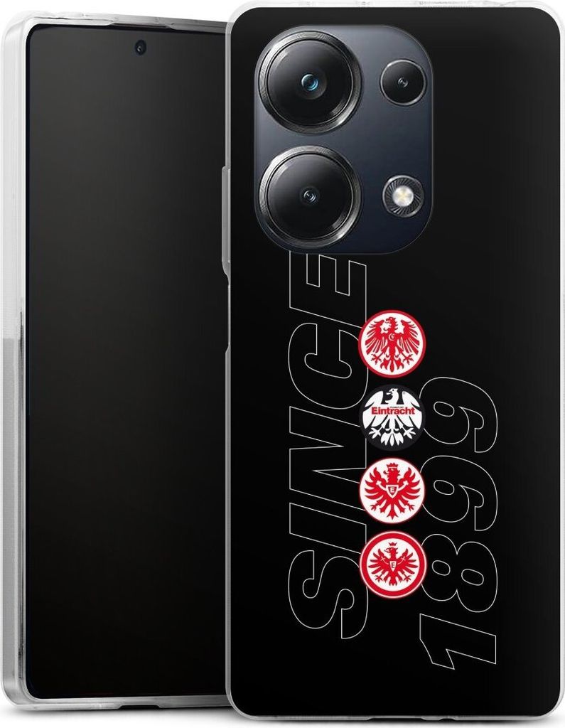 DeinDesign Handyhülle für Xiaomi Poco M6 Pro Silikon Hülle Case Smartphone Schutzhülle Adler Eintracht Frankfurt Logo