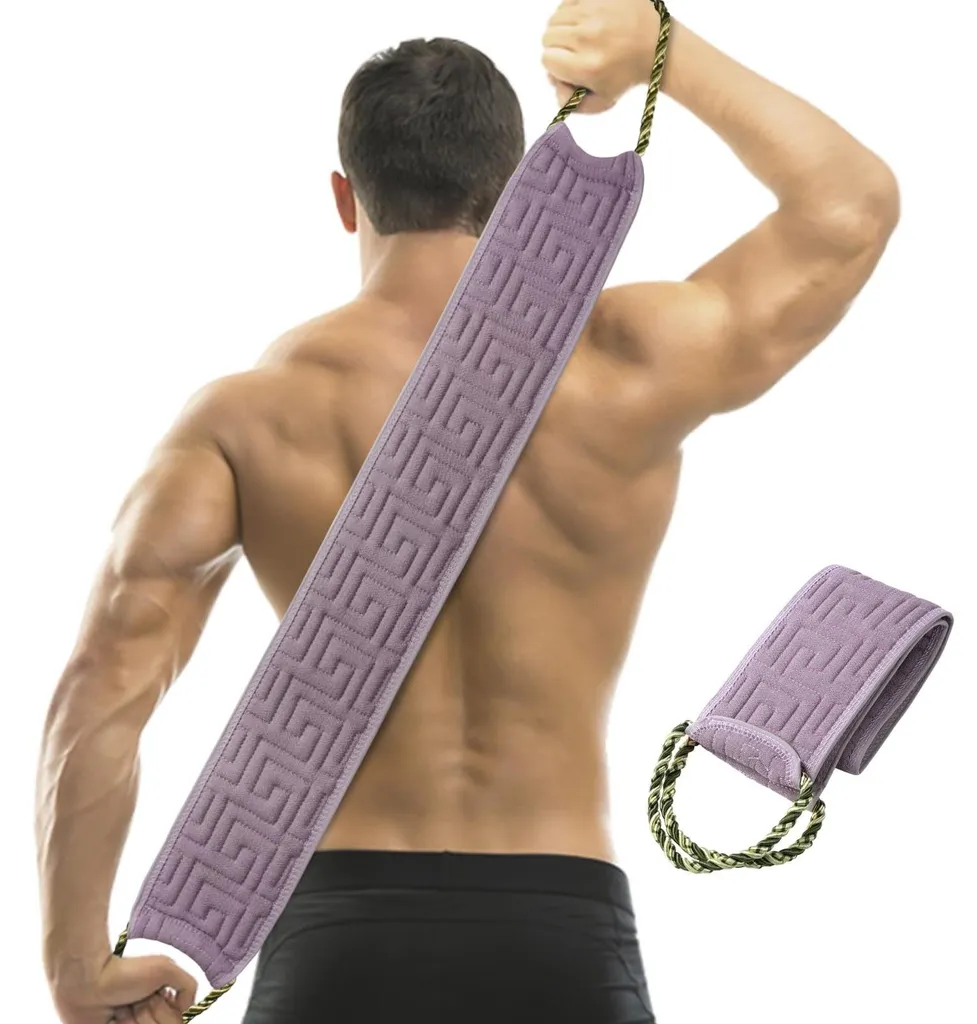 Brosse pour le dos exfoliante violette - Accessoire douche double face