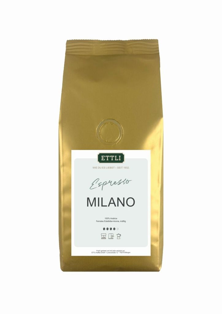 Espresso Milano 250g Ettli Kaffee Bohnen 100% Arabica