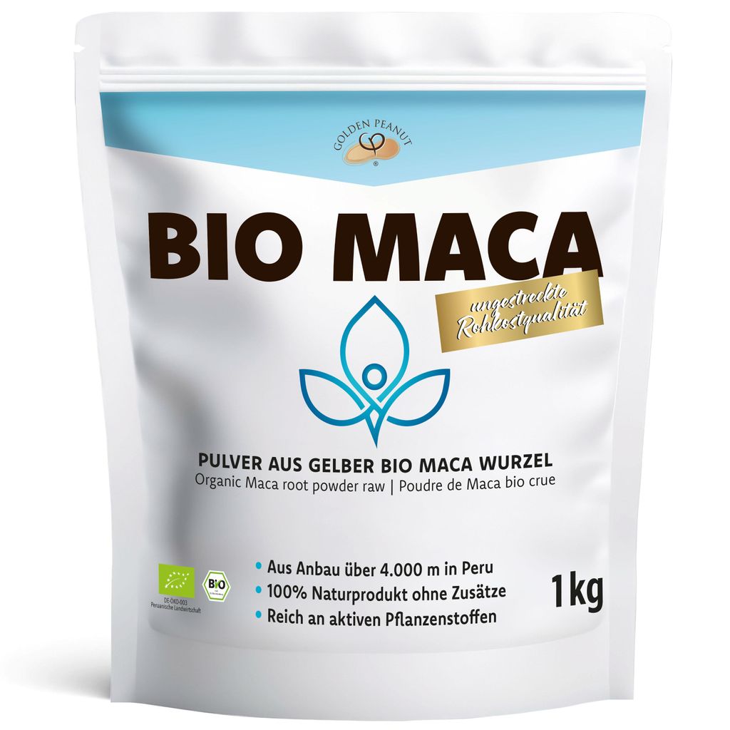 GOLDEN PEANUT Maca Pulver 1 kg, Bio Maca aus Peru, Produktbild 