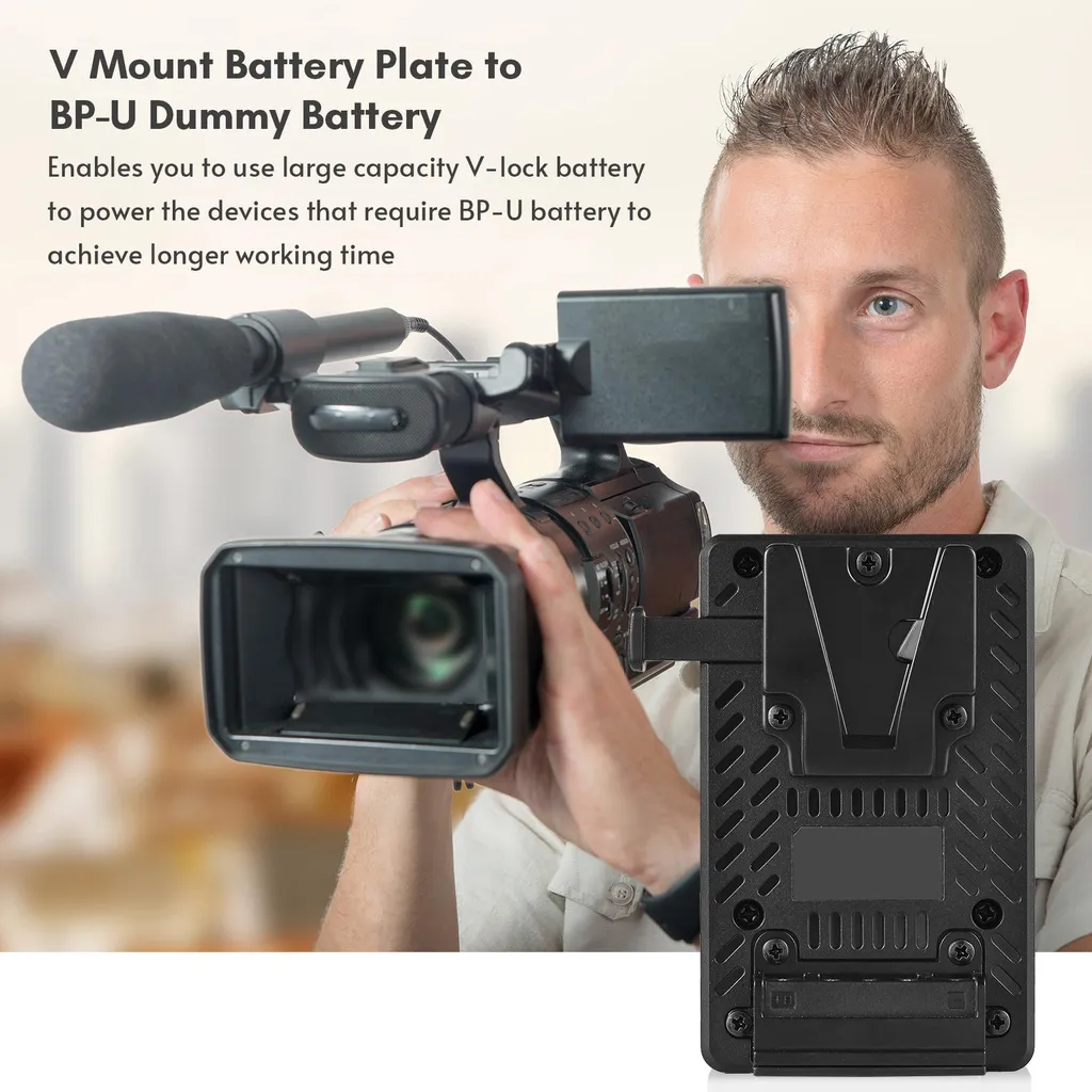 Plaque V Mount pour Sony PMW : Solution d'Alimentation BP-U Stable
