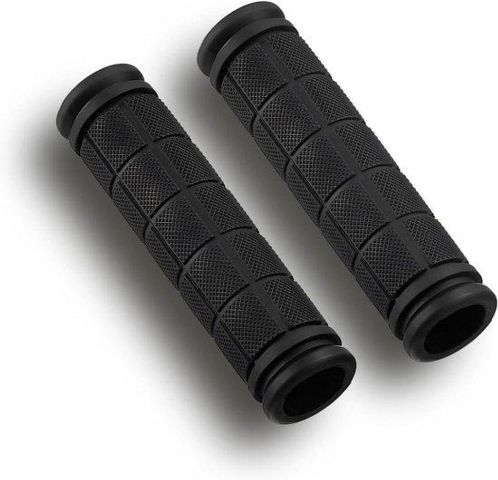 Fahrradhandschuhe - Schwarze antislip Handschuhe für Rennrad und Trekkingrad mit TPR Gummi, 120 mm