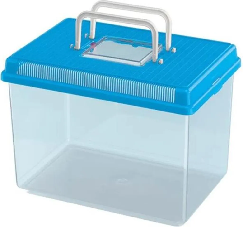 Bac faunarium Geo Large Ferplast 6L avec couvercle aéré 30x20x20 cm