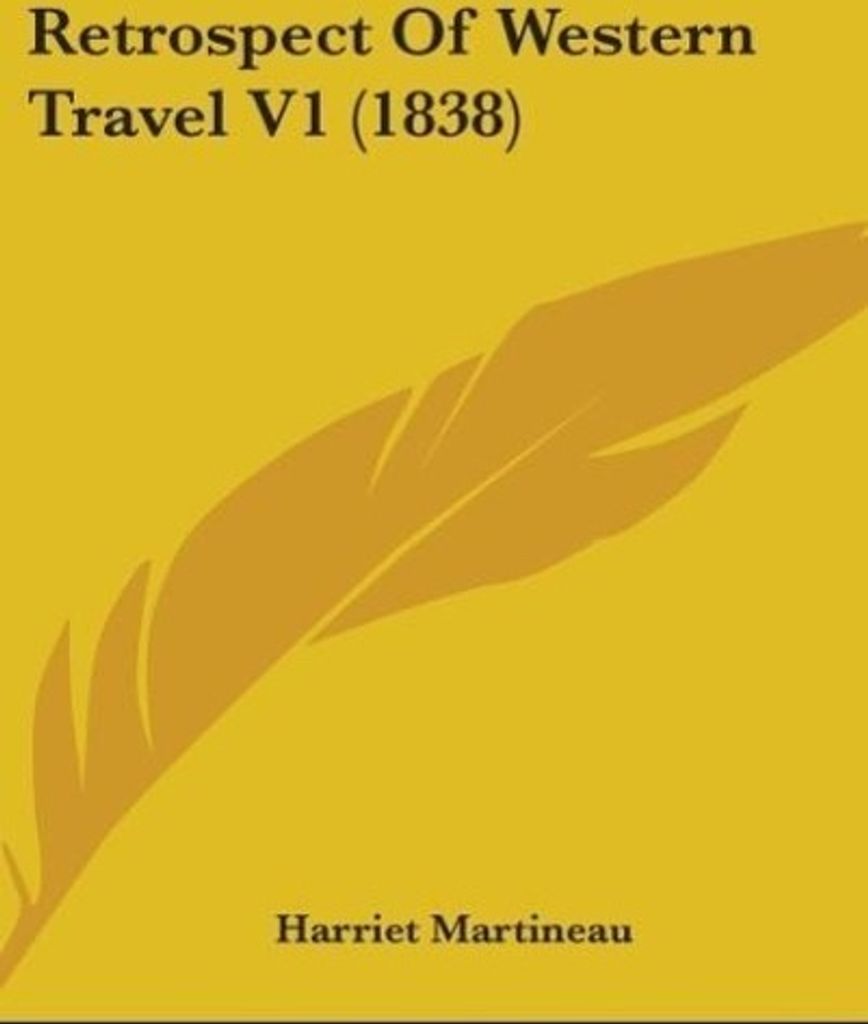 Retrospect Of Western Travel V1 (1838)