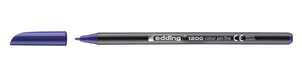Edding 1200, Violett, Schwarz, Violett, Kunststoff Produktbild 