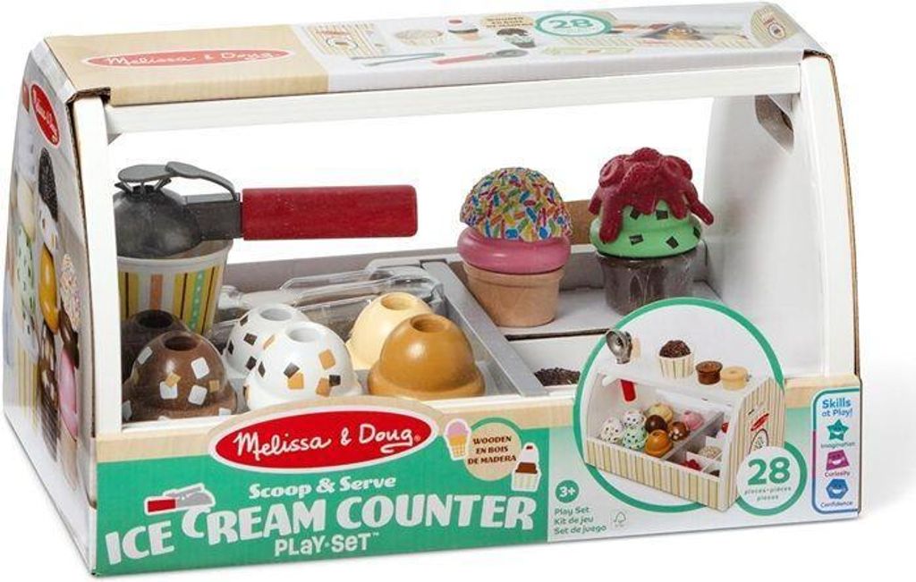 Melissa & Doug Duża drewniana Lodziarnia dla dzieci Zdjęcie produktu 