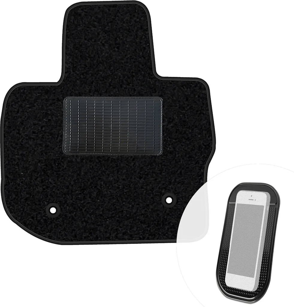 Tappeto conducente BMW i3 (13-22) in Velours moto-MOLTICO Nero - 1