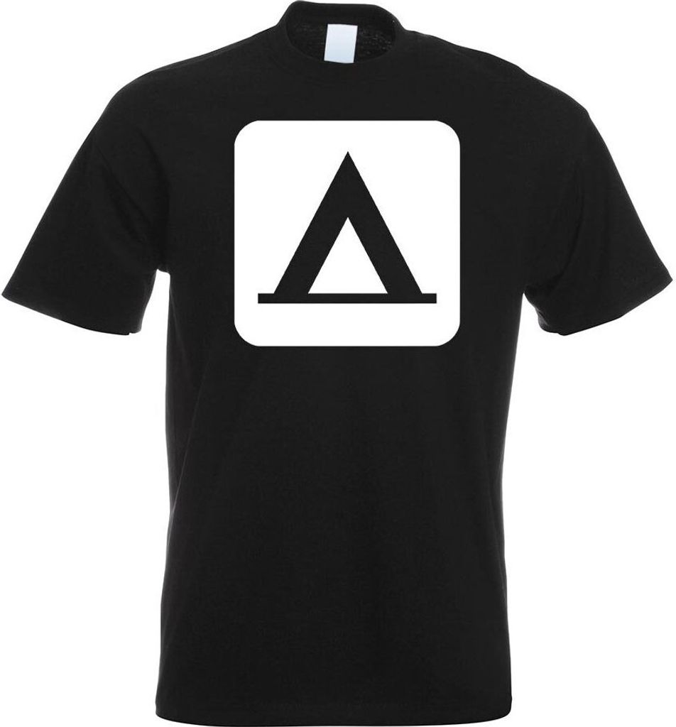 Kiwistar - T-Shirt - schwarz - Zelten Camping Piktogramme Herren Funshirt Bedruckt Design Sprüche Spruch Motive - mit Motiv Bedruckt - Funshirt De...