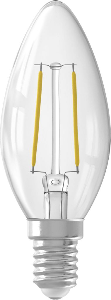 LED Lampe E14, B35 Kerze, Filament Klar, 2700K Warmweiß Licht, nicht dimmbar