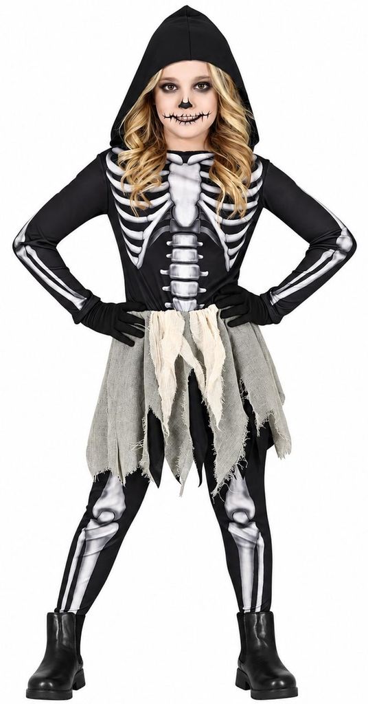 Scheletro Costume Mostro Robe Notte di Halloween Spaventoso Immagine del prodotto 