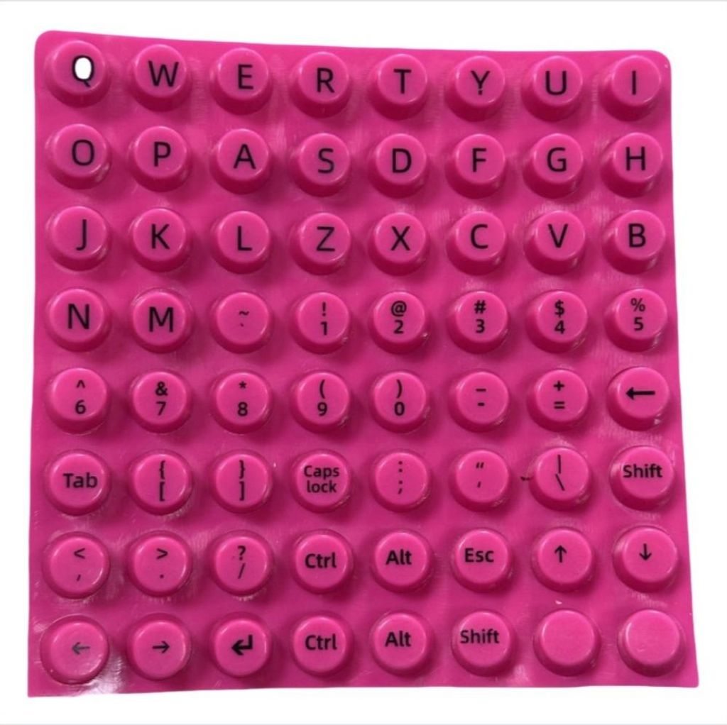 INF Pinke Nagel-Tastaturaufkleber: Schutz für lange Nägel beim Tippen