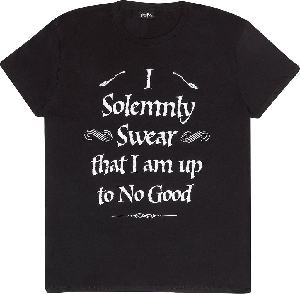 Harry Potter - "I Solemnly Swear" T-Shirt für Herren/Damen Uni HE972 (XL) (Schwarz)