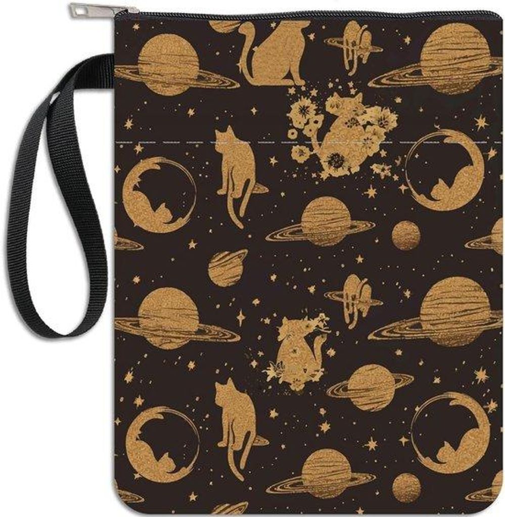 Boekhoes mit Rits, Hardcover en Paperback Tasche, Wasserfestes Buchbeschutzsystem mit Vordach, Idealer Geschenk für Buchliebhaber