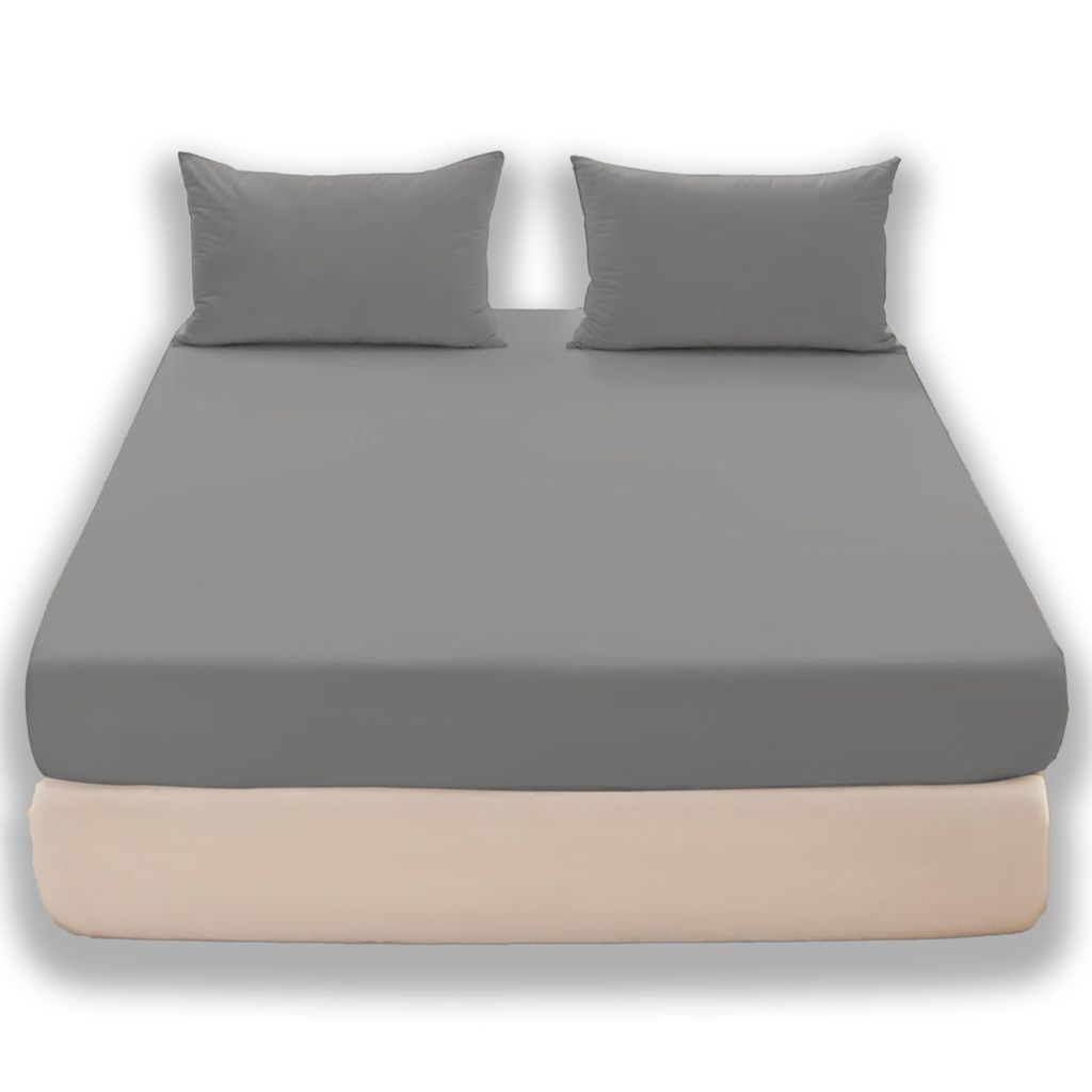Prześcieradło 90x200cm z gumką Bawełna World jersey Szary Zdjęcie produktu 