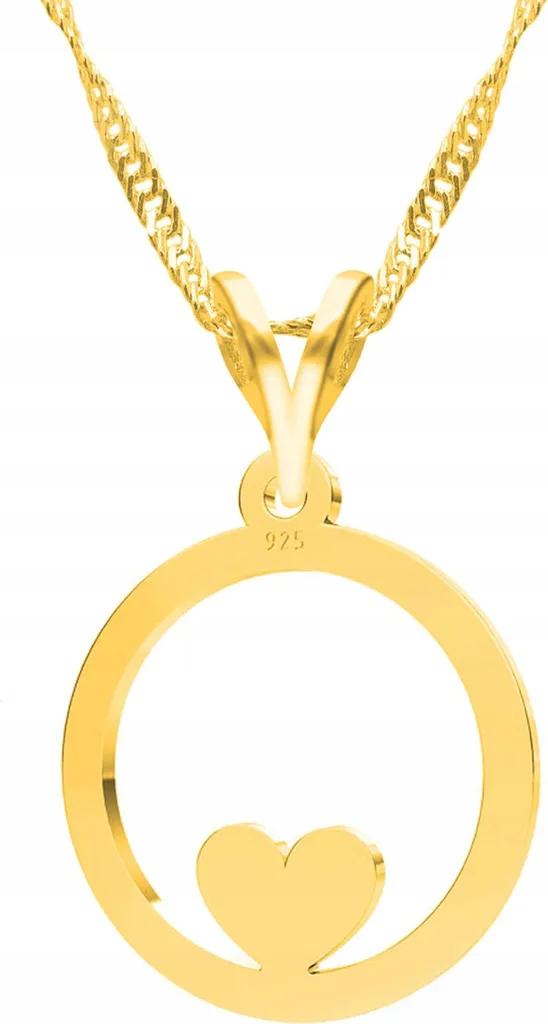 Ciondolo Cuore Oro Giallo su Argento - Must-Have Gioielli 2024