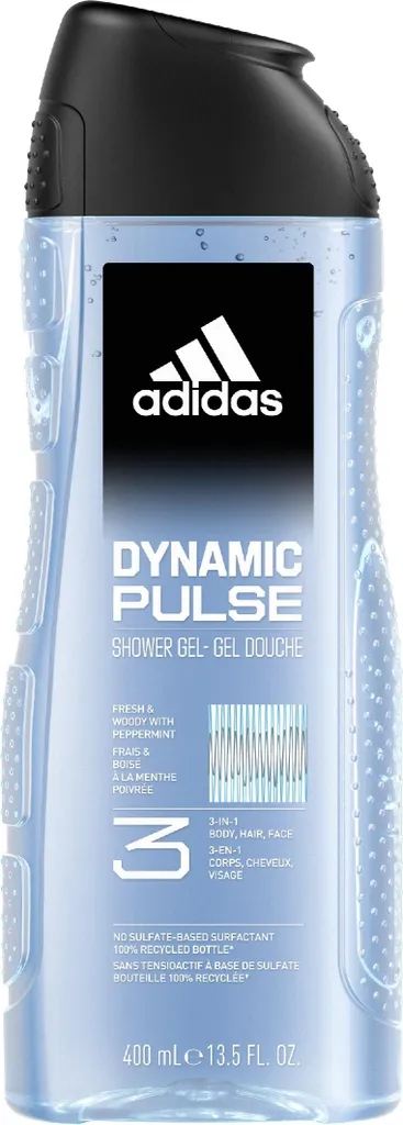 Adidas Dynamic Pulse 400ml - Gel Doccia Profumato e Rivitalizzante