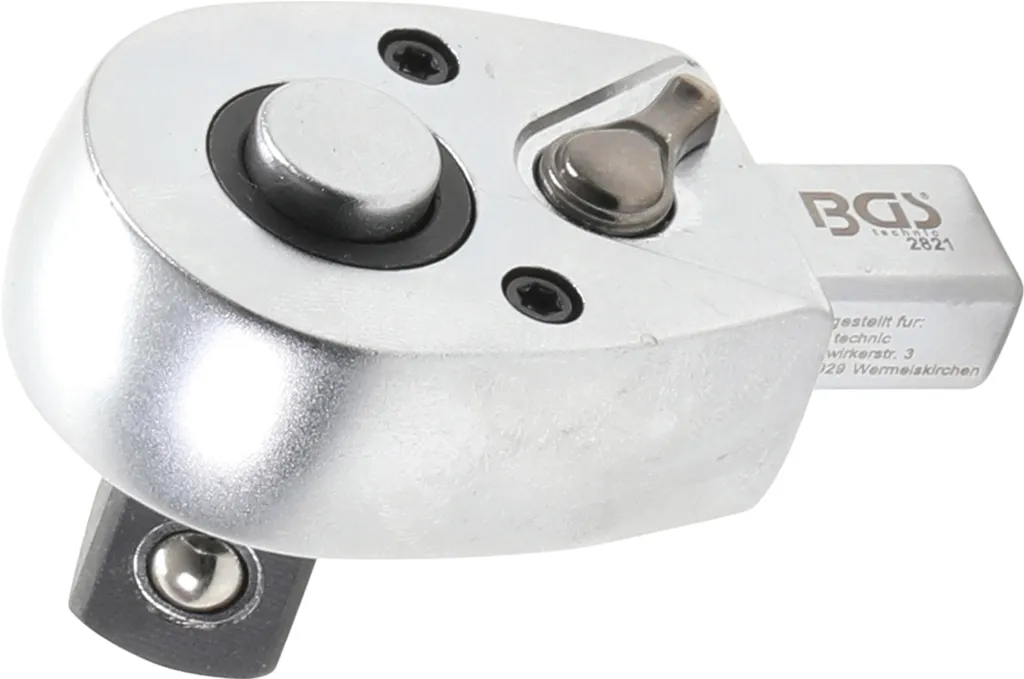 BGS 2821 Cliquet Réversible 12,5 mm 1/2 Pouce avec Logement 9 x 12 mm