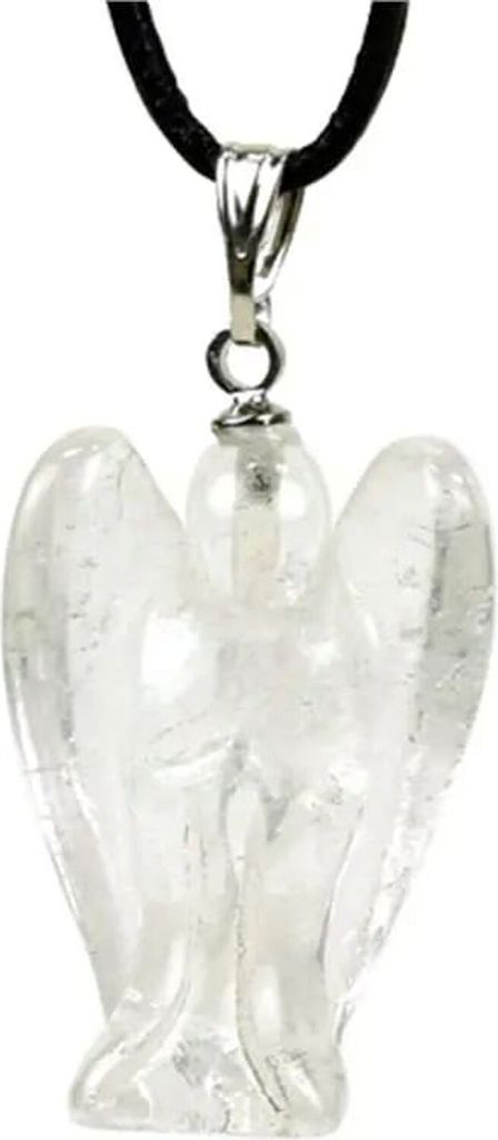 Engel-Anhänger Bergkristall - 3 cm Packung mit 3 Stück