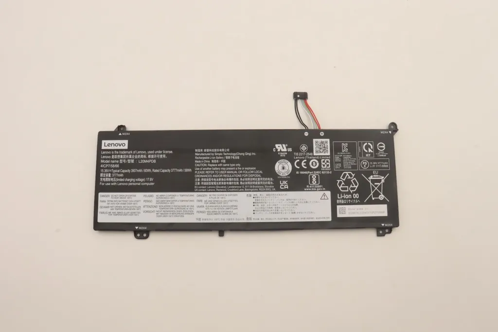 Batterie Haute Capacité 60Wh L20M4PDB pour Lenovo TP1415 15.36V 4 Cell