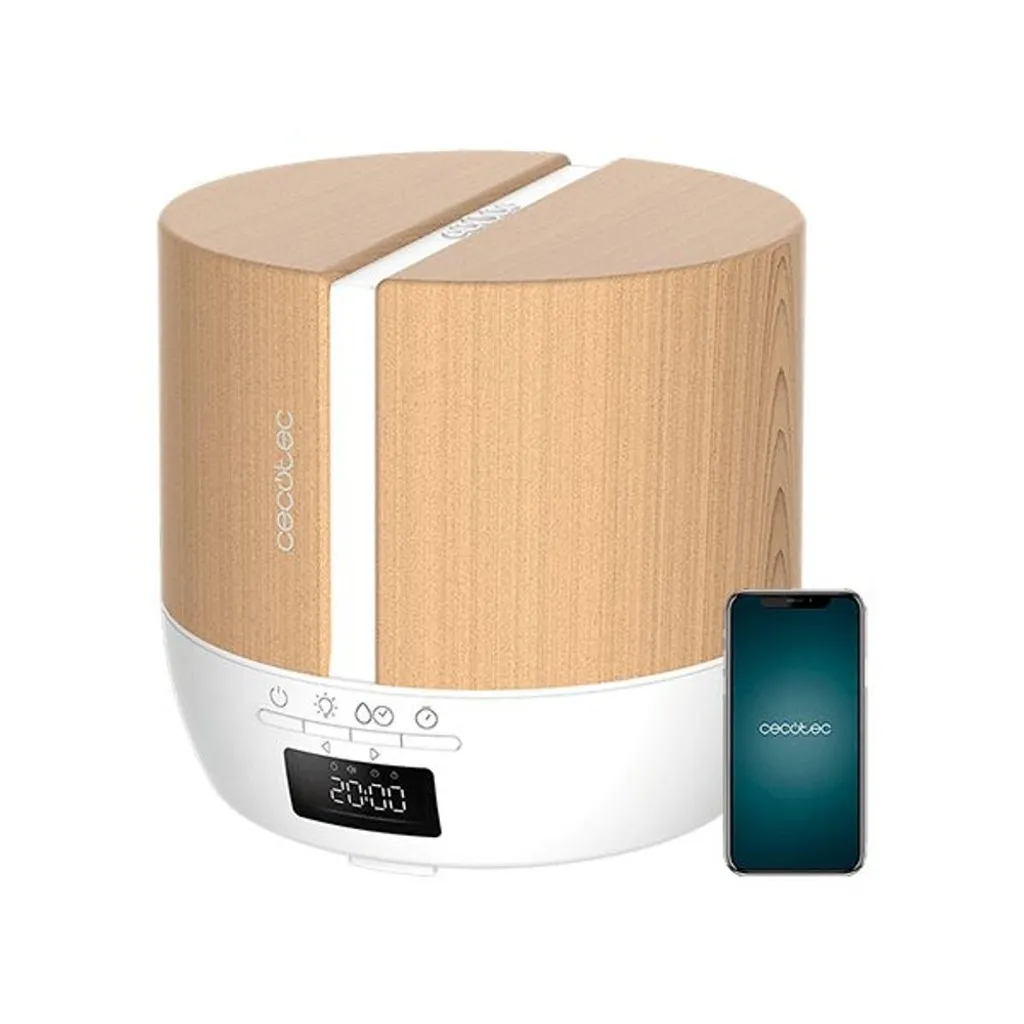 Éliminez les odeurs avec le diffuseur connecté Cecotec 5647 bois blanc