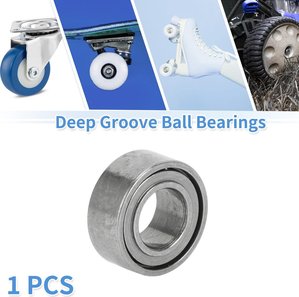 630ZZ Rillenkugellager Kugellager Geschmierte Lager Doppel-Metall-Dichtung 3x6x2,5mm Silberton