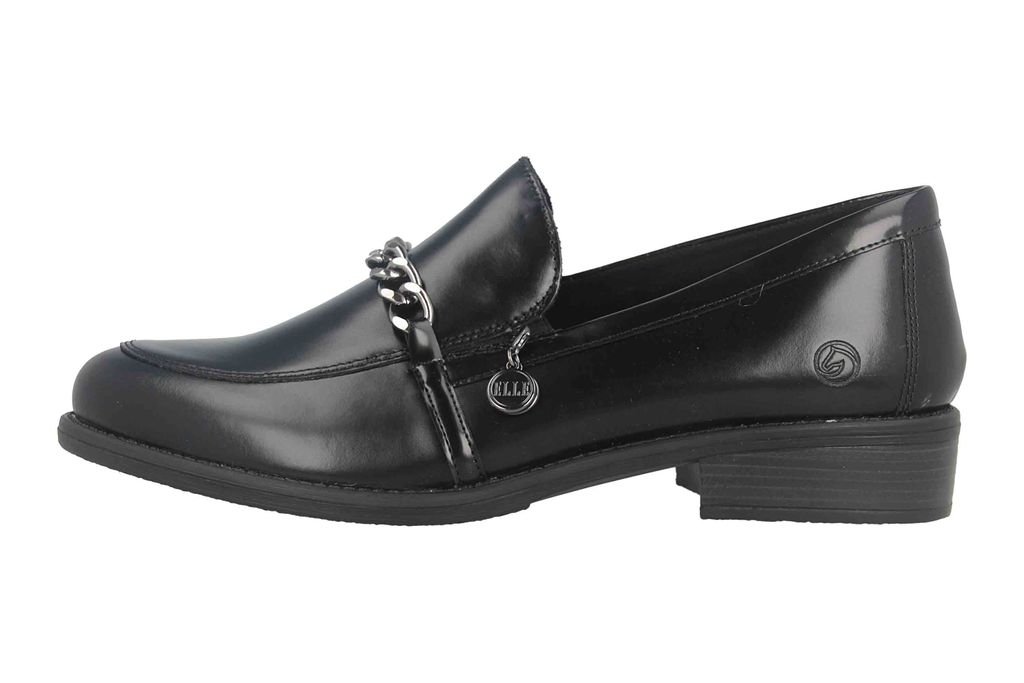 Remonte Slipper in Übergrößen Schwarz D0F03-01 große Damenschuhe, Größe:43