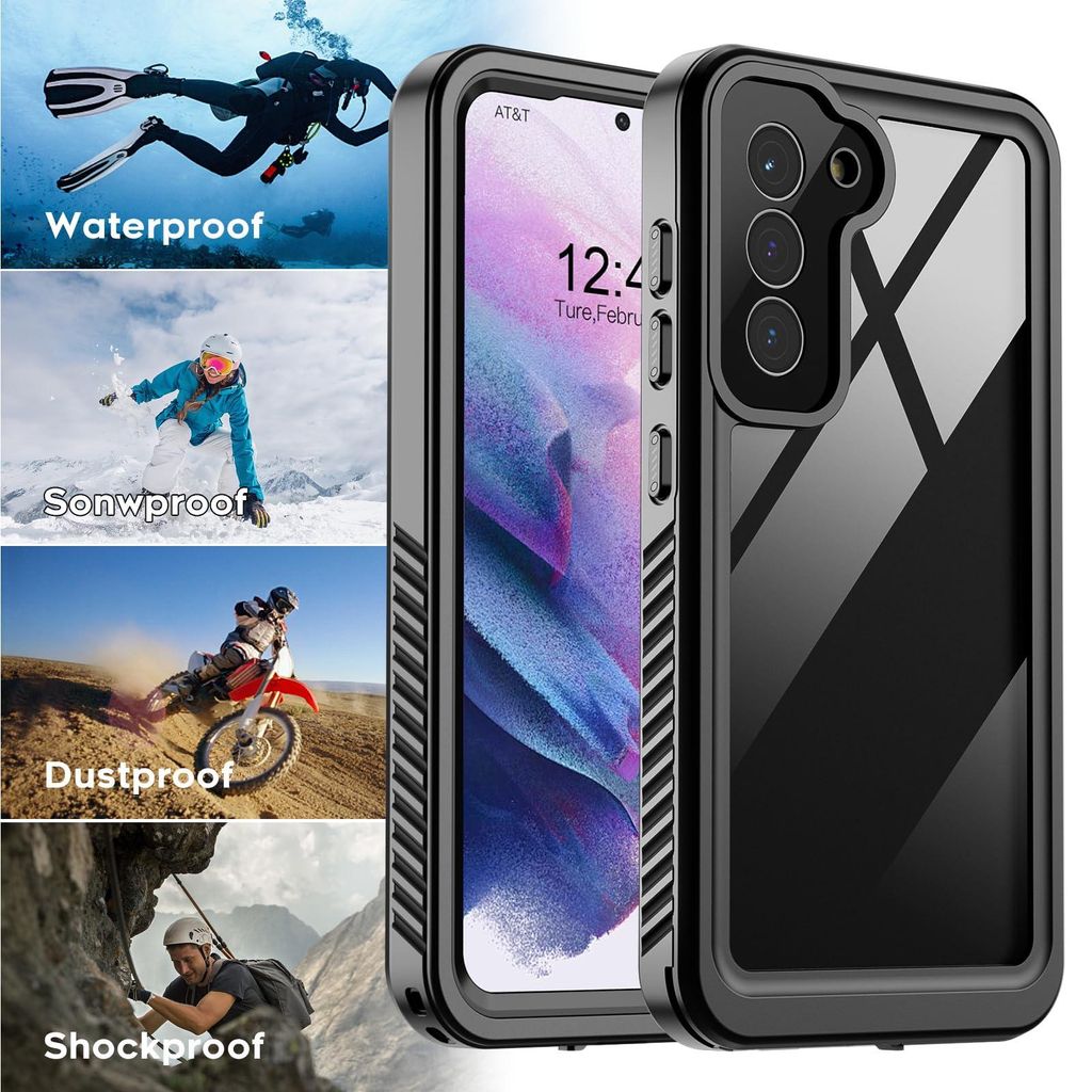 Lanhiem Cover iPhone 14 Pro Impermeabile, IP68 Certificato Custodia Subacquea per iPhone 14 Pro