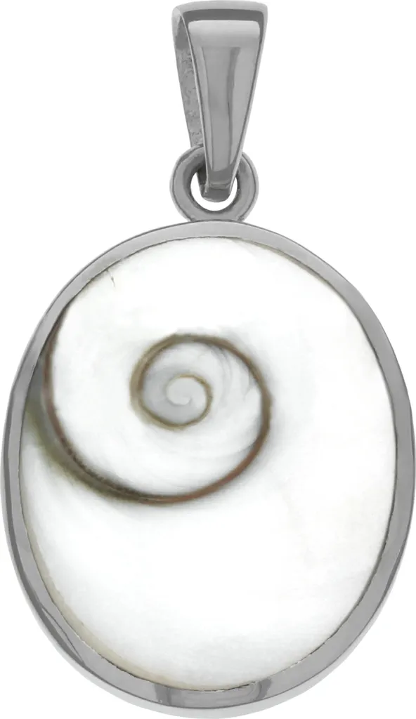 Regalo Donna: Ciondolo Argento 925 e Perla Conchiglia 3,0 cm