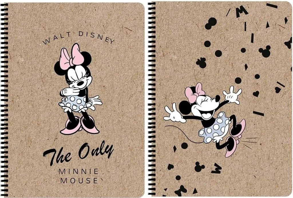 Quaderno Scuola A4 Minnie Mouse Kraft - Confezione 80 Fogli Quadretti