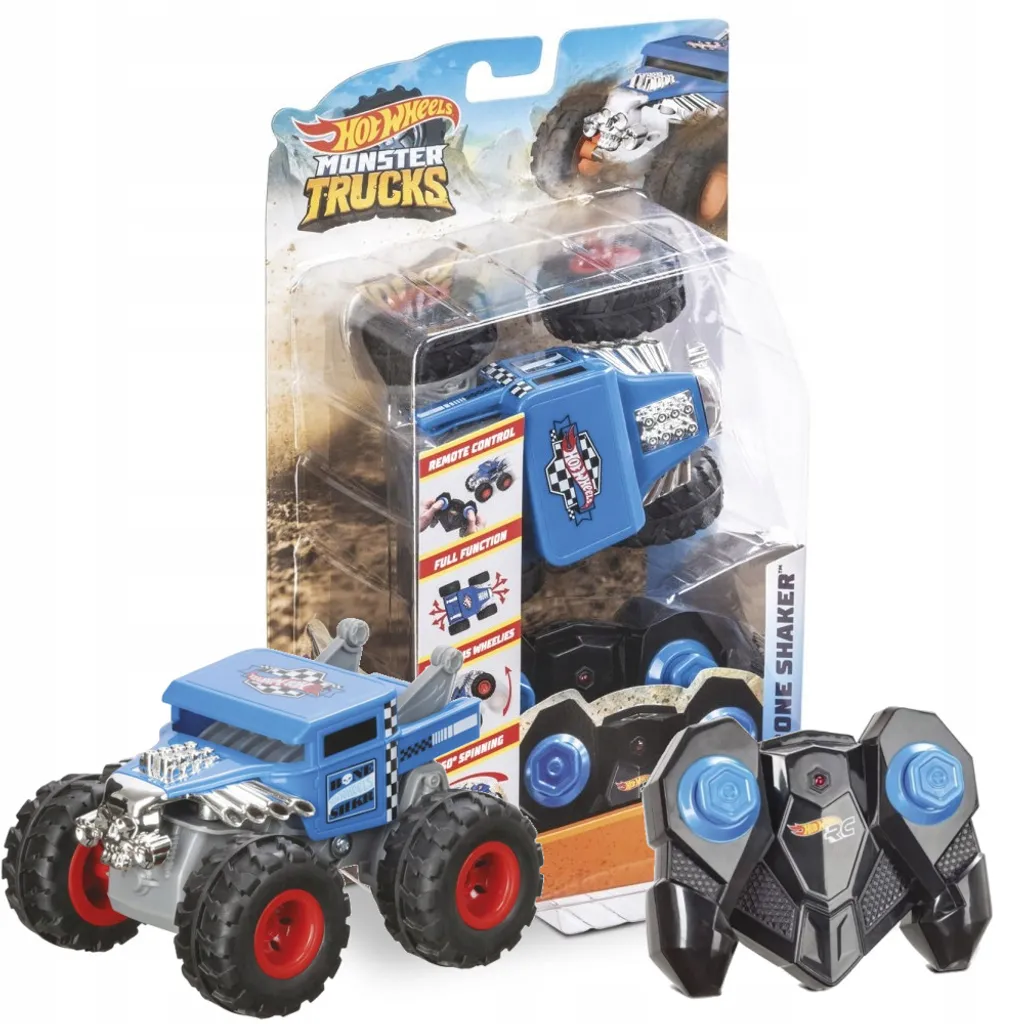 Hot Wheels Monster Truck Bone Shaker : Idéal pour Circuit et Crash