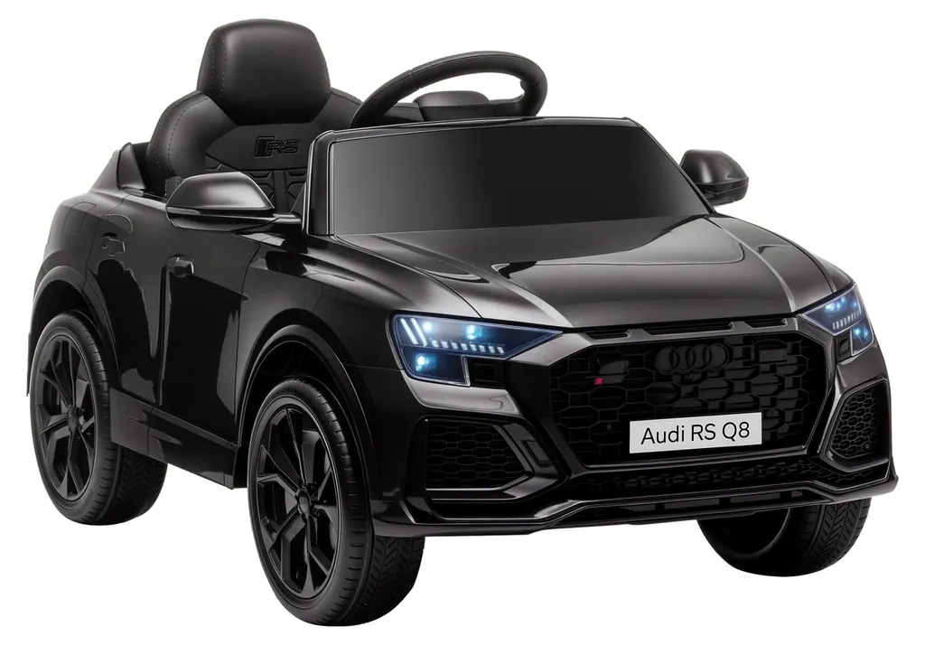 Voiture Électrique Audi RS Q8 Noir : Bluetooth, USB et Télécommande 2.4G