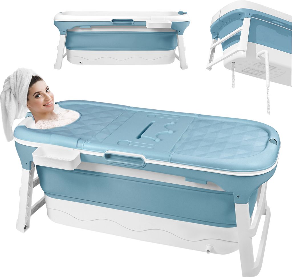 YUENFONG Skládací vana XXL 128 x 62 x 52 cm, ideální do Obrázek produktu 1