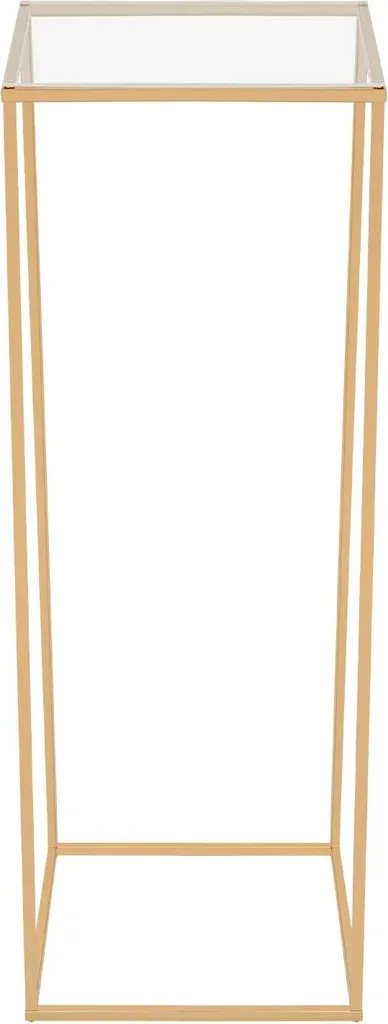 Porte-fleurs en métal blanc - Porte-vase géométrique sur pied - 80cm