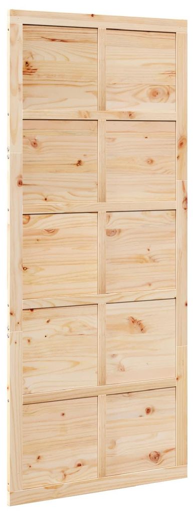 vidaXL Dveře do stodoly přírodní 80 x 2,5 x 208 cm Obrázek produktu 