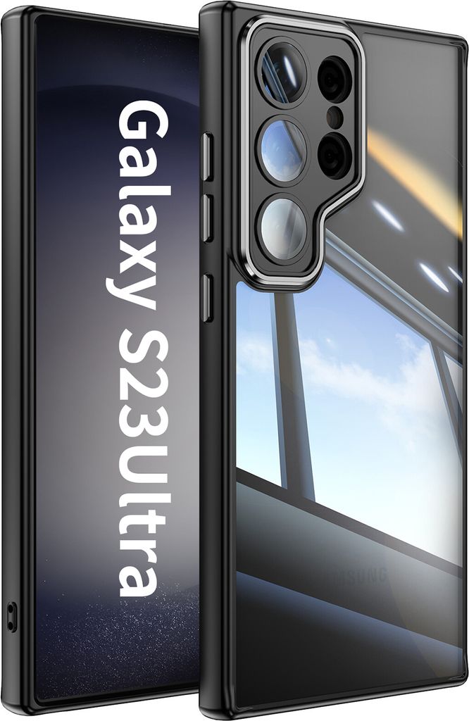 Handyhülle für Samsung Galaxy S23 Ultra Hybrid Transparent Produktbild 