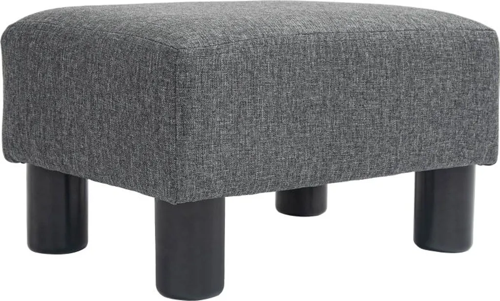 Pouf de Chambre et Salon Gris, Repose-pieds Design pour la Détente