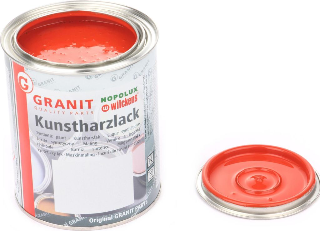 Farbe Lack rot RAL 2002 NOPOLUX WILCKENS GRANIT 2,5 l Kanister