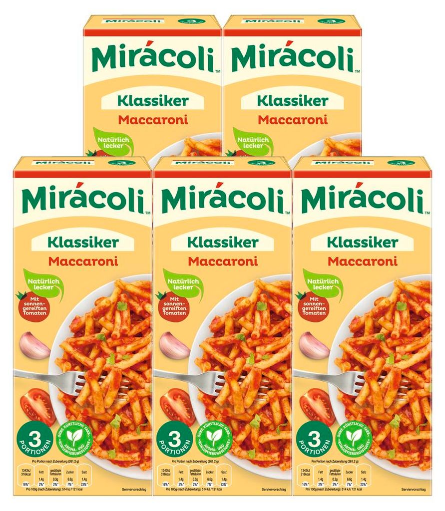 Miracoli Maccaroni Tomatensauce natürlich und lecker 360g Produktbild 