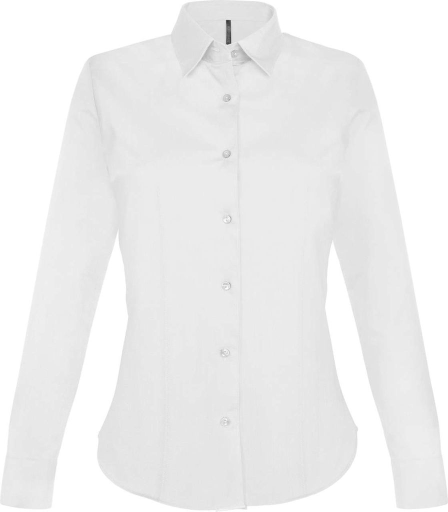 Kariban Damen Stretchbluse Langarm