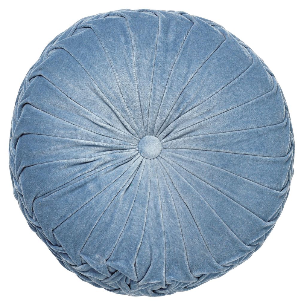 Dutch Decor Dekokissen Kaja Ø40 cm Blau Produktbild 