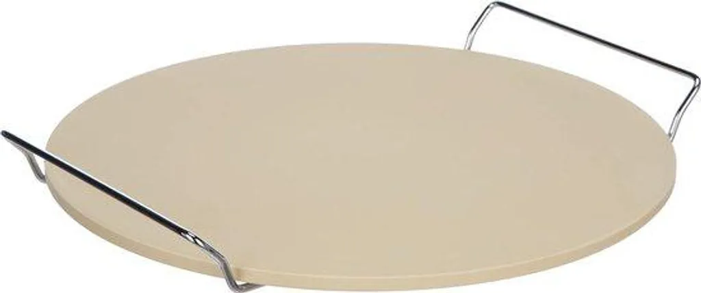Plaque à pizza pour four et barbecue - Grès brun 30 cm spécial maison