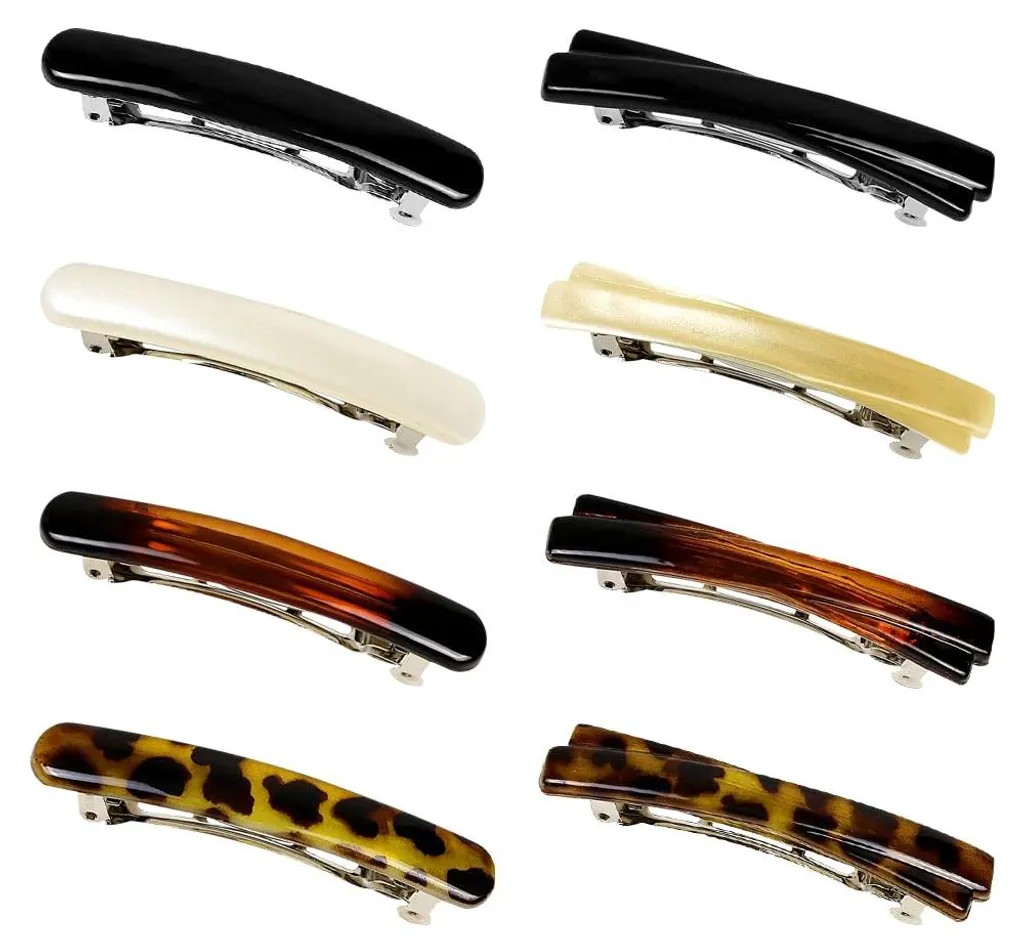 Barrettes à Ressort Vintage Élégantes - Accessoires Cheveux Multicolores